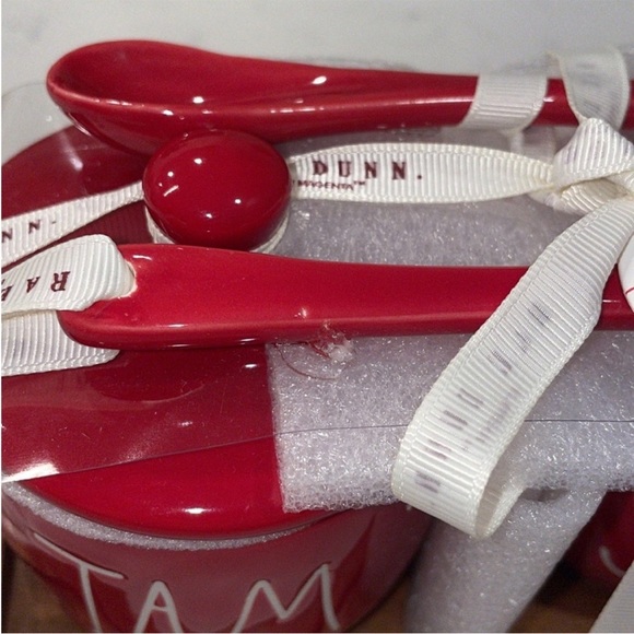 New Rae Dunn Red Jam & Jelly Set - Picture 4 of 4